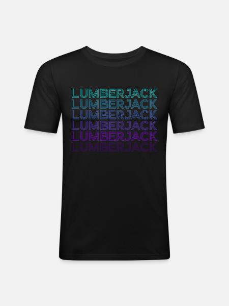 Lumberjack Lumberjack Retro - Men's Slim Fit T-Shirt - black