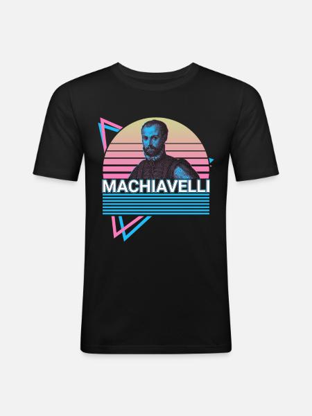 Niccolo Machiaveli The Prince Gift - Men's Slim Fit T-Shirt - black