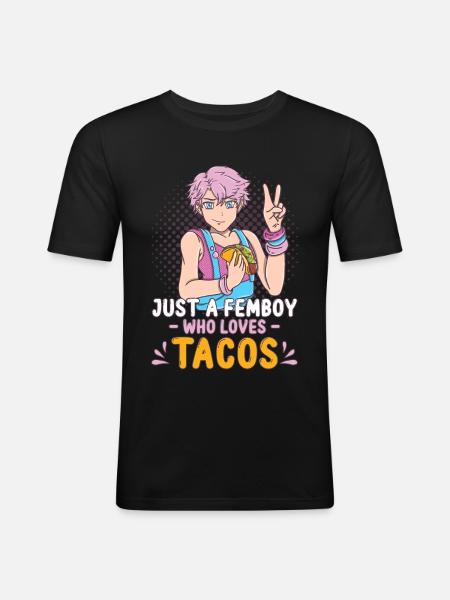 Femboy Gift - Men's Slim Fit T-Shirt - black
