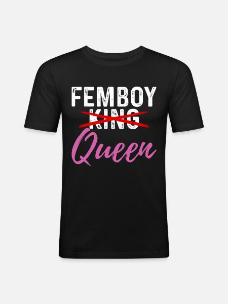 Funny Femboy Gift - Men's Slim Fit T-Shirt - black