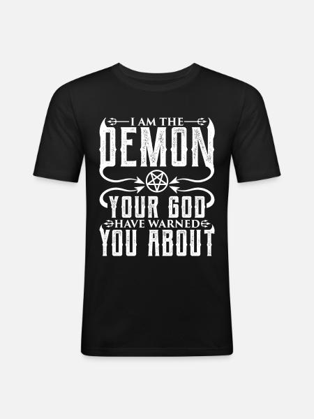 Funny Cult Occult - Men's Slim Fit T-Shirt - black