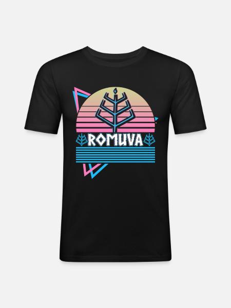 Romuva Symbol Baltic Paganism Pagan Reli - Men's Slim Fit T-Shirt - black
