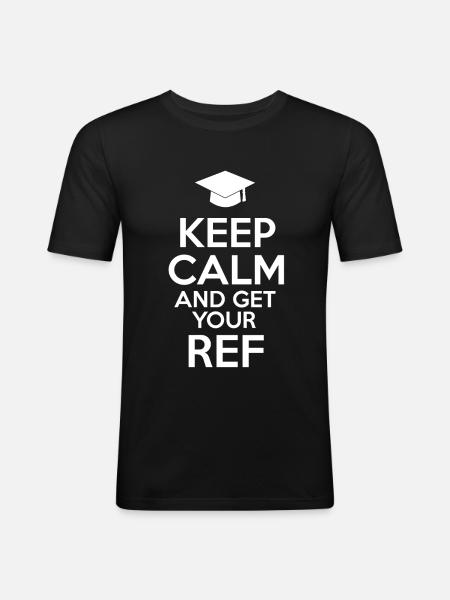 Referendariat Lehrer Lehrerin Geschenk Idee - Men's Slim Fit T-Shirt - black