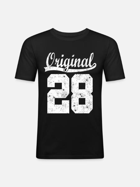 Original of 28 - Men's Slim Fit T-Shirt - black