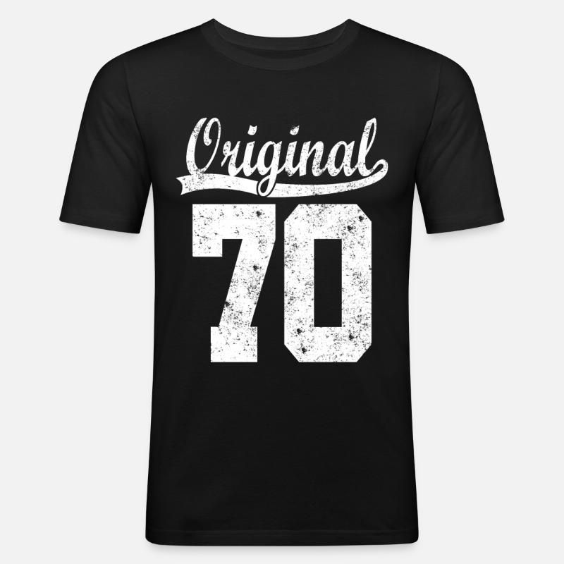 Original de 70 - T-shirt près du corps Homme - noir