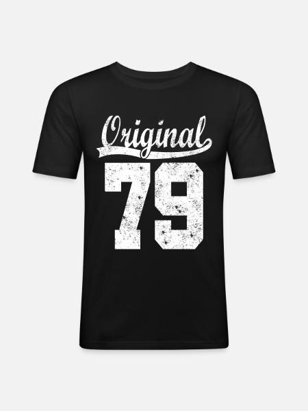 Original of 79 - Men's Slim Fit T-Shirt - black