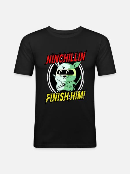 Chinchilla - Men's Slim Fit T-Shirt - black