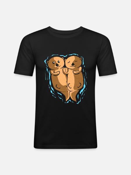 Otter - Men's Slim Fit T-Shirt - black