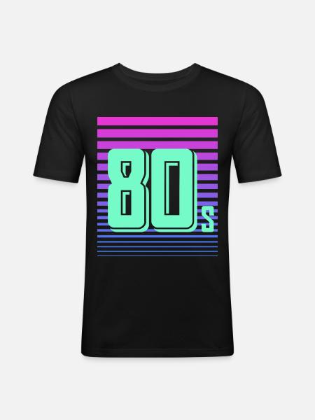 neon - Men's Slim Fit T-Shirt - black