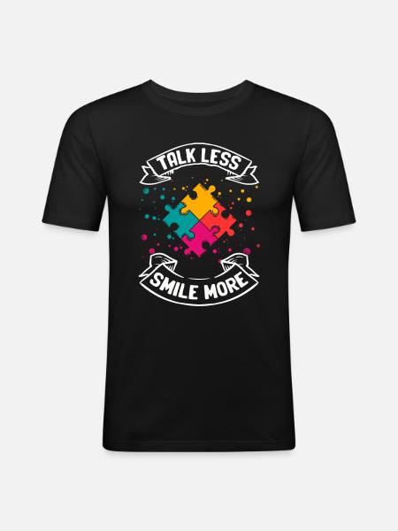 Autism - Men's Slim Fit T-Shirt - black