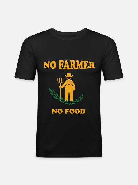 Farmer - Farmer - Farmer - Men's Slim Fit T-Shirt - black