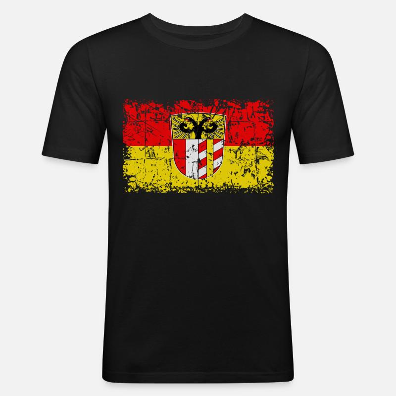Schwaben - Männer Slim Fit T-Shirt - Schwarz