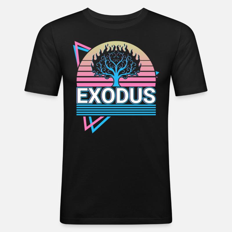 Exode Buisson ardent Christianisme R - T-shirt près du corps Homme - noir
