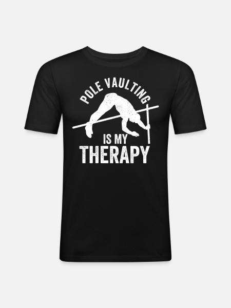 Fun Pole Vault Pole Vault - Men's Slim Fit T-Shirt - black