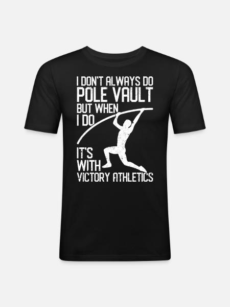 Fun Pole Vault Pole Vault - Men's Slim Fit T-Shirt - black