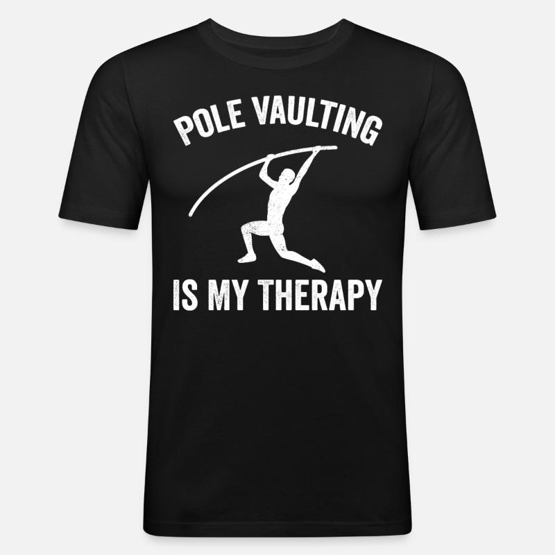 Fun Pole Vault Pole Vault - Men's Slim Fit T-Shirt - black
