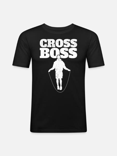 Lustiges Springseil Springseil springen Springseil - Männer Slim Fit T-Shirt - Schwarz