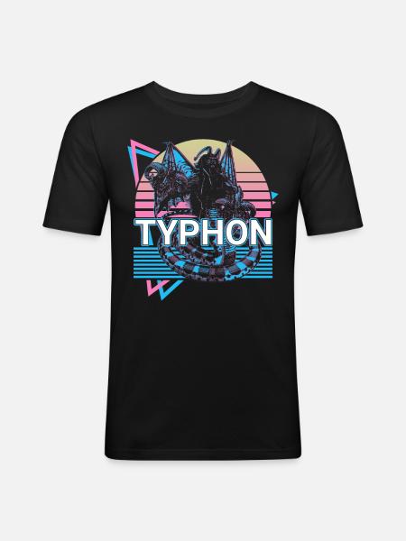 Typhon græsk gud Oldgræsk mythol - Herre Slim Fit T-Shirt - sort