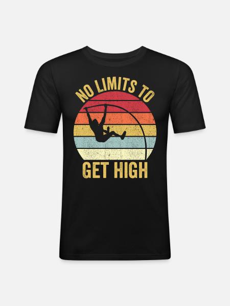 Fun Pole Vault Pole Vault - Men's Slim Fit T-Shirt - black