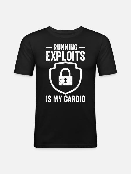 Cybersecurity Computer Security Cybersecurity - Men's Slim Fit T-Shirt - black