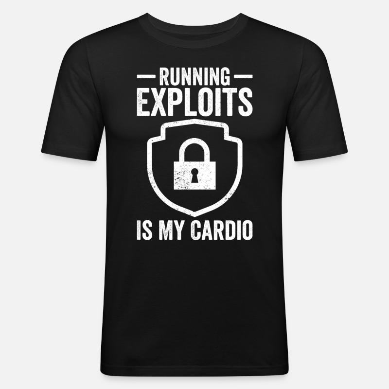 Cybersécurité Sécurité informatique Cybersécurité - T-shirt près du corps Homme - noir