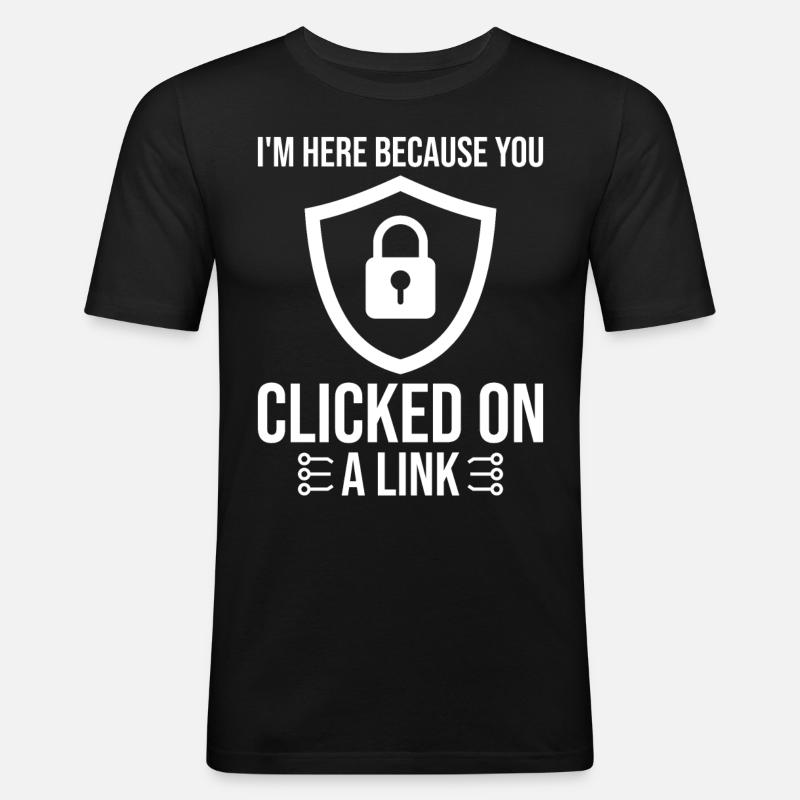 Cybersecurity Computer Security Cybersecurity - Men's Slim Fit T-Shirt - black