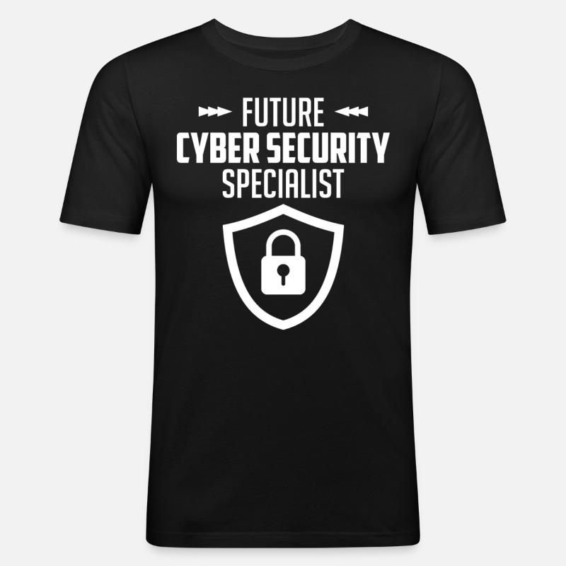 Cybersecurity Computer Security Cybersecurity - Men's Slim Fit T-Shirt - black