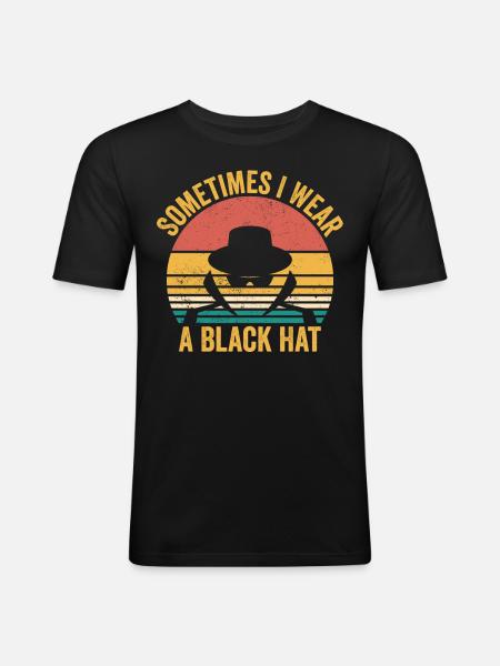 Cybersecurity Computer Security Cybersecurity - Men's Slim Fit T-Shirt - black