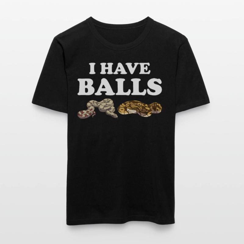 Funny Ball Python Snake Men's Slim Fit T-Shirt