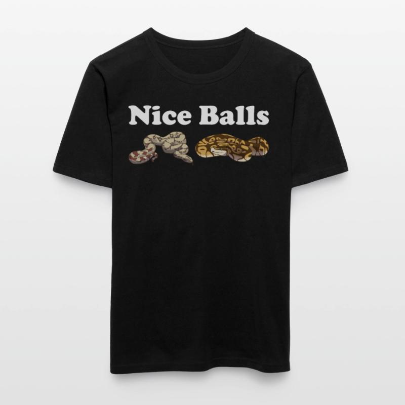Funny Ball Python Snake Men's Slim Fit T-Shirt