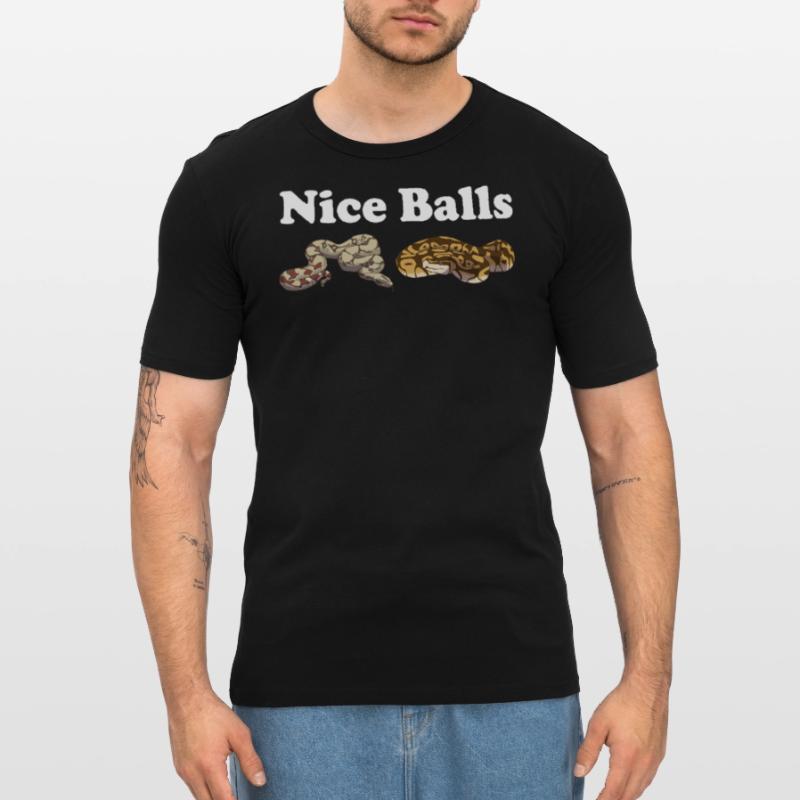 Funny Ball Python Snake Men's Slim Fit T-Shirt