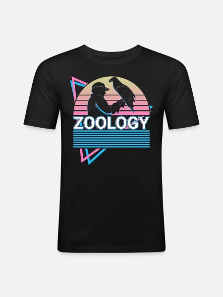 Zoology Zoologist Retro - Men's Slim Fit T-Shirt - black