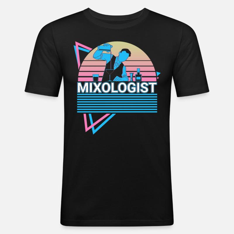 Mixologist Mixology Bartender Bartending - Men's Slim Fit T-Shirt - black