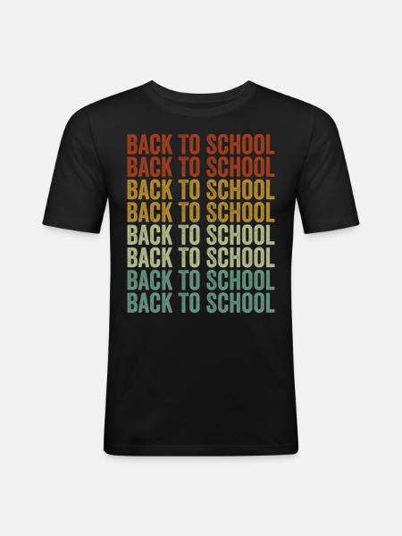 Back to school - Men's Slim Fit T-Shirt - black
