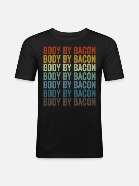 Body of Bacon Bacon Lover - Men's Slim Fit T-Shirt - black