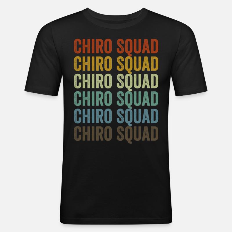 Chiro Squad Chiropractor - Men's Slim Fit T-Shirt - black