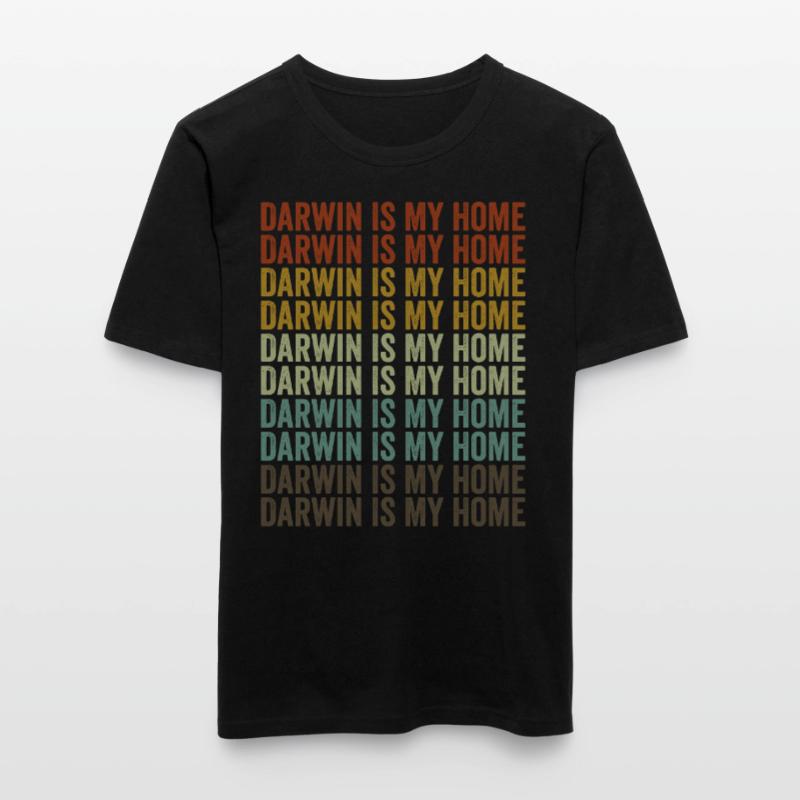 Darwin est ma maison Charles Darwin Evolution A T-shirt près du corps Homme