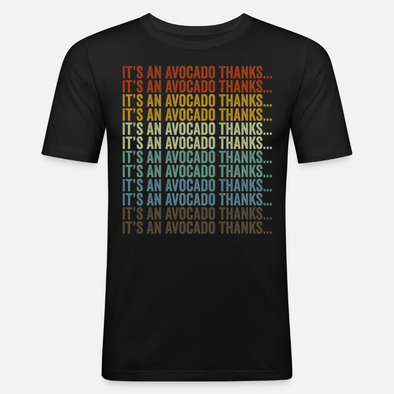C’est un avocat Merci... Avocat - T-shirt près du corps Homme - noir