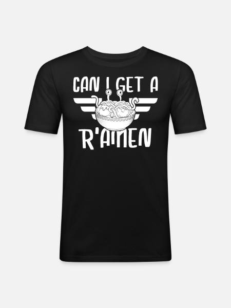 Flying Spaghetti Monster FSM Pastafarian - Men's Slim Fit T-Shirt - black