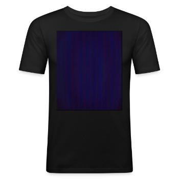 Cassette Futurisme Rétro Futurisme Vaporwave - T-shirt près du corps Homme - noir - Devant - Nik (191cm)