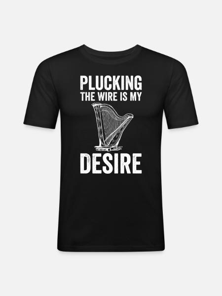 Harpist Harpist - Men's Slim Fit T-Shirt - black