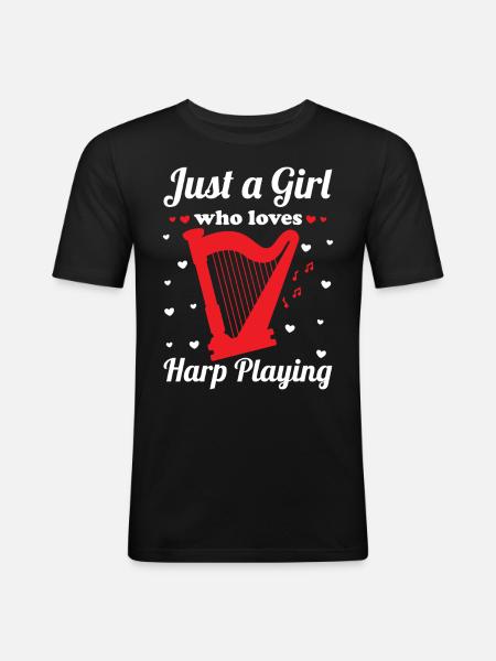 Harpist Harpist - Men's Slim Fit T-Shirt - black