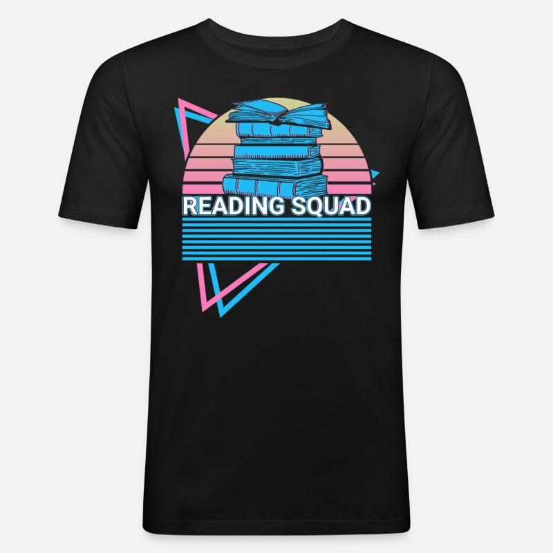 Book reader Bookworm - Men's Slim Fit T-Shirt - black