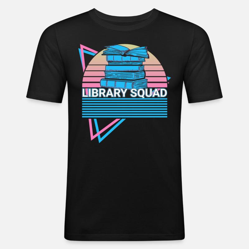 Book reader Bookworm - Men's Slim Fit T-Shirt - black