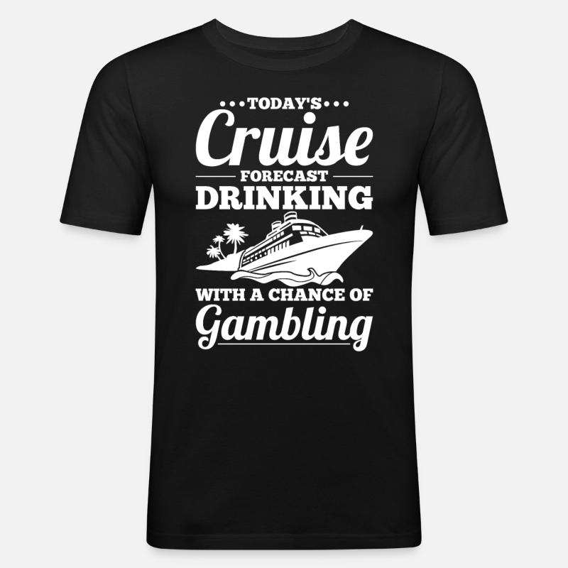 Lustiges Cruising - Männer Slim Fit T-Shirt - Schwarz