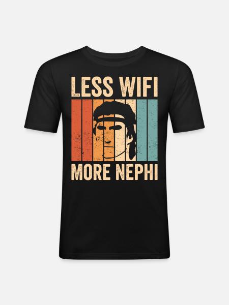 Funny Mormon missionary LDS - Men's Slim Fit T-Shirt - black