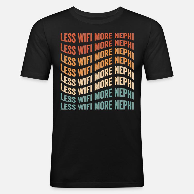 Lustiger Mormonen-Missionar LDS - Männer Slim Fit T-Shirt - Schwarz