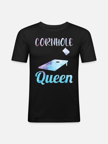 Kornhull maishull - Slim Fit T-skjorte for menn - svart