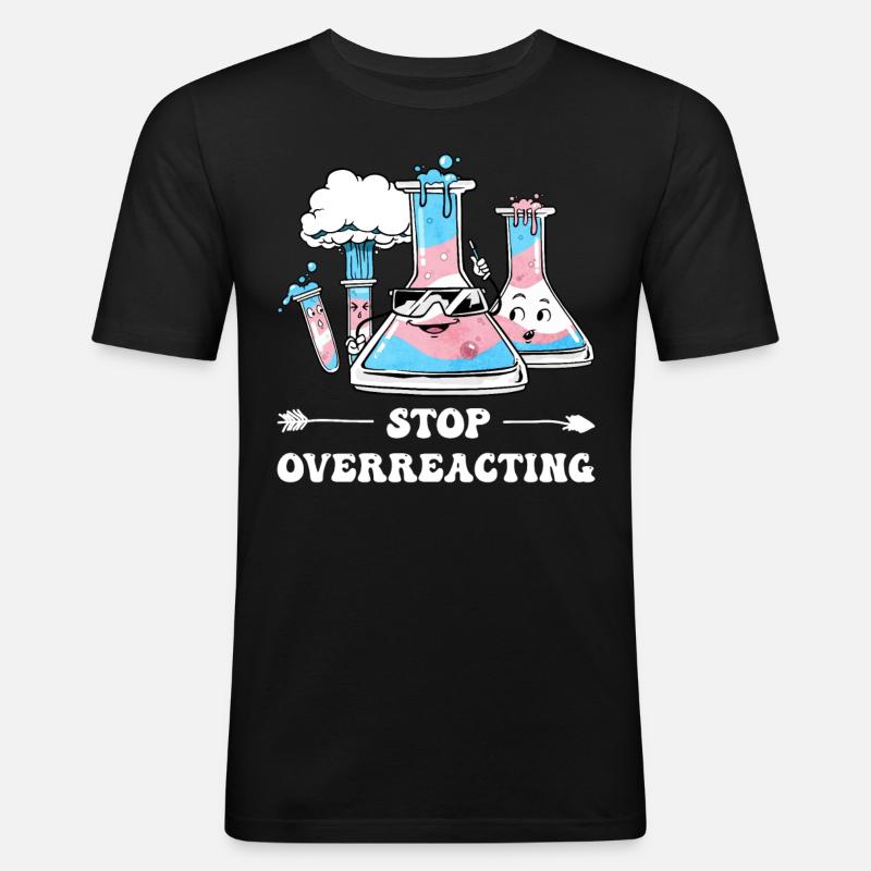Enseignante en sciences transgenres - T-shirt près du corps Homme - noir