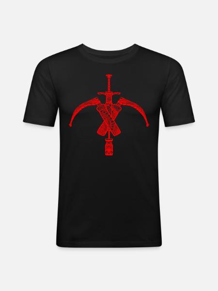 Anesthesiologist Anesthesia Anesthesiology Red - Men's Slim Fit T-Shirt - black